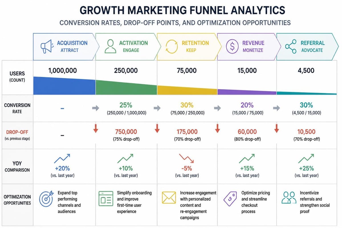 Funnel analytics dashboard