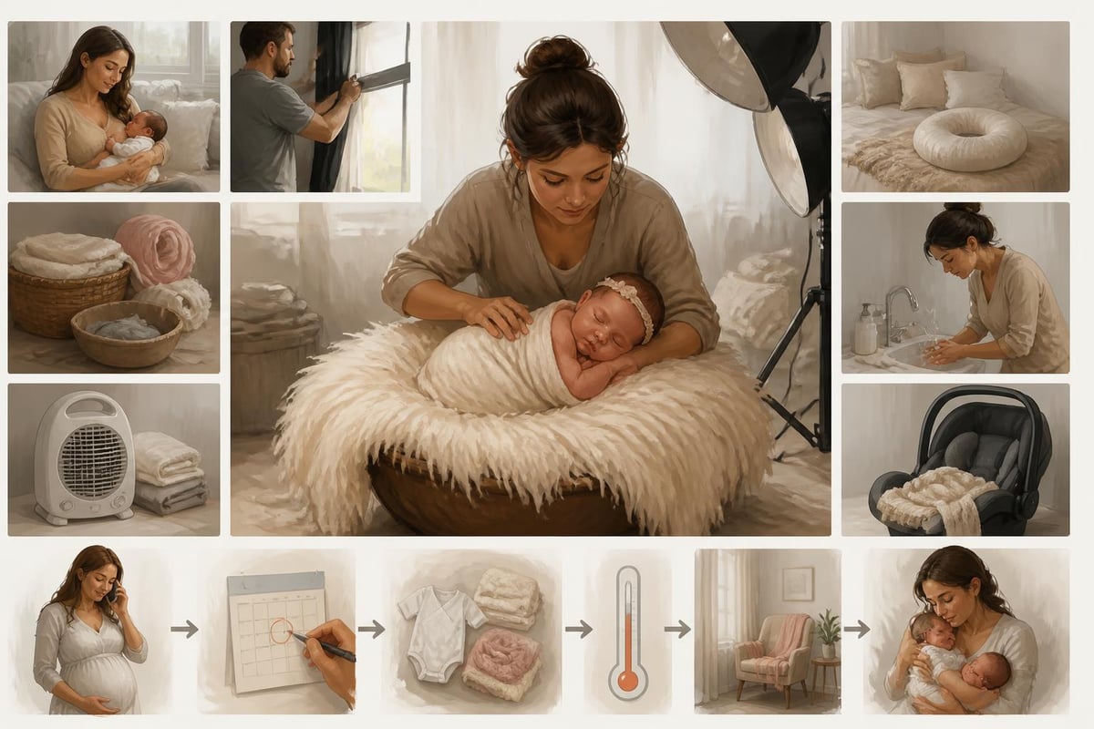 Newborn session preparation