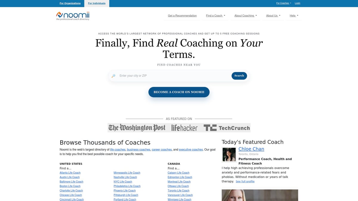 Top 7 Coaching Directory Picks to Find the Right Coach in 2025 - Noomii