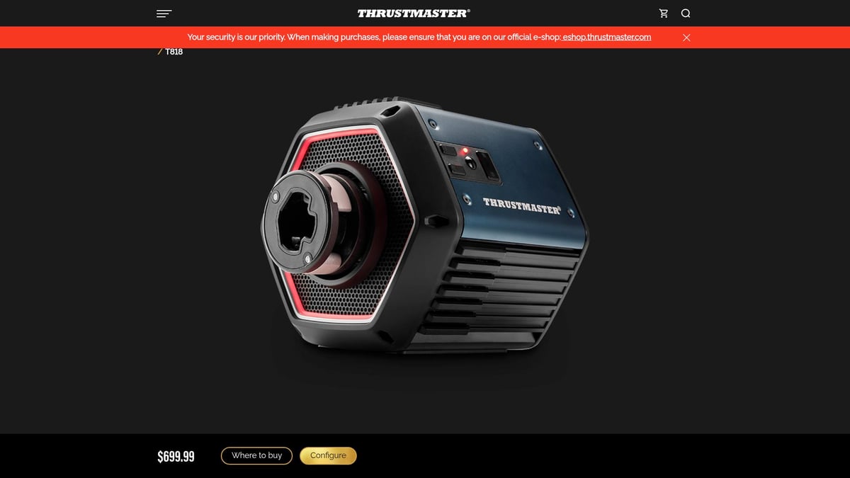 Top 10 Unique Gifts for Motorsport Fans in 2026 - Thrustmaster T818 Direct Drive Sim Racing Wheel