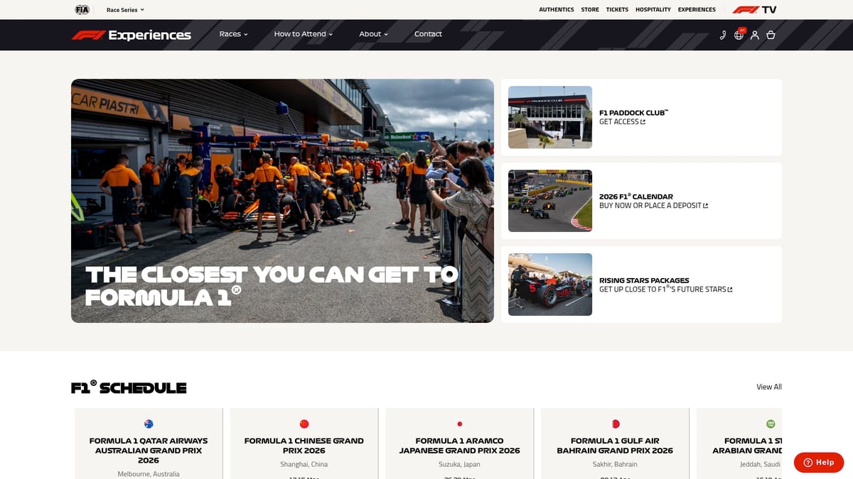 Top 10 Unique Gifts for Motorsport Fans in 2026 - F1 Experiences Grand Prix Hospitality Package