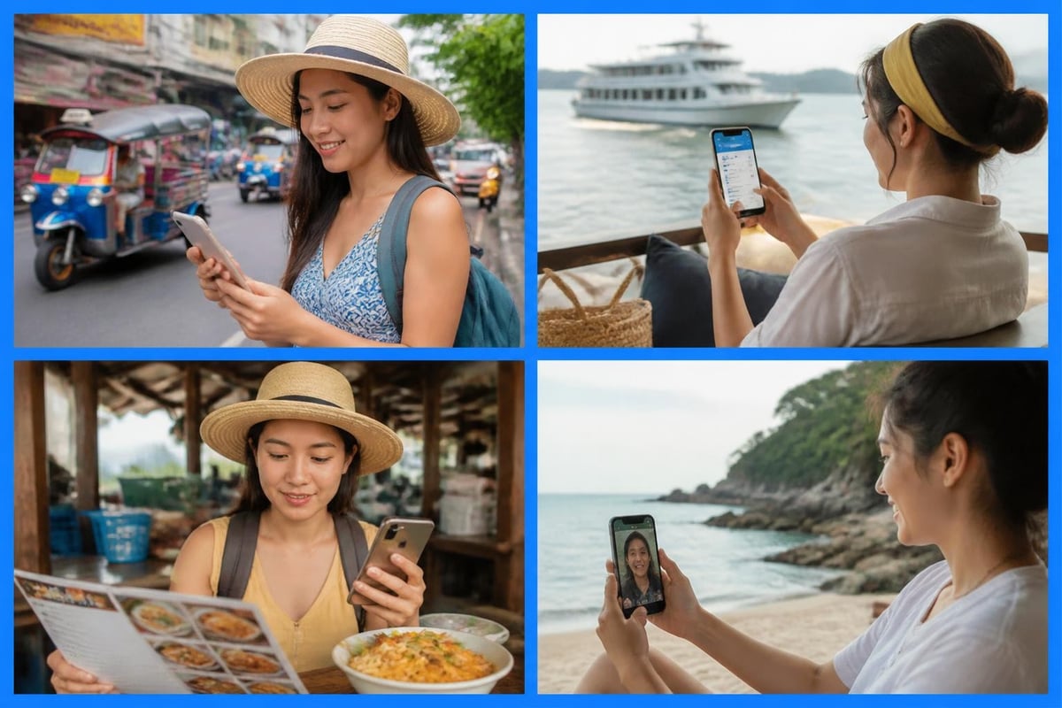 Thailand travel scenarios with eSIM