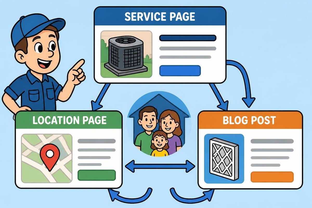 HVAC website structure