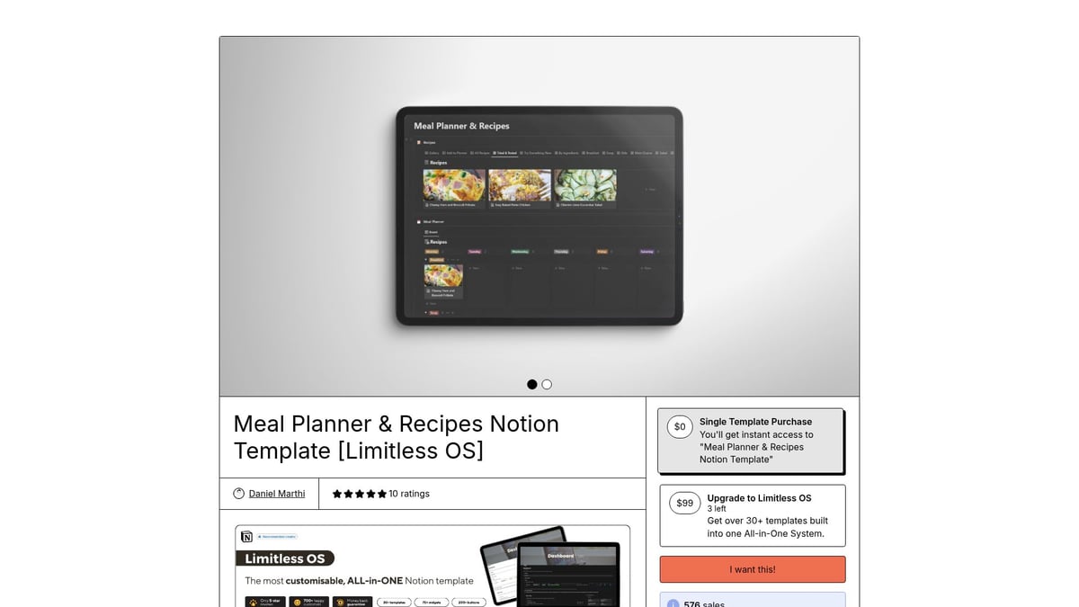 7 Must-Try Notion Grocery List Template Ideas for 2025 - Recipe Book and Meal Planner Notion Template