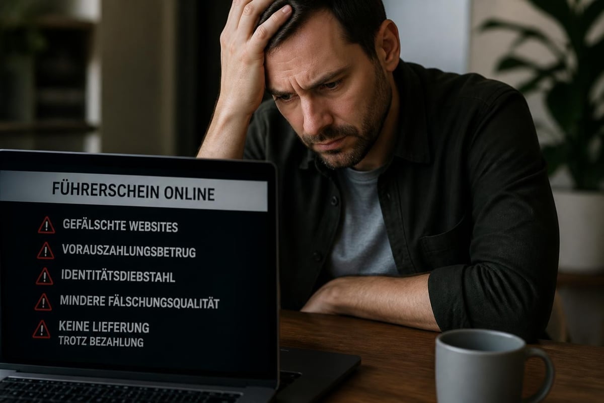 Online-Betrugsmaschen bei Führerscheinfälschungen