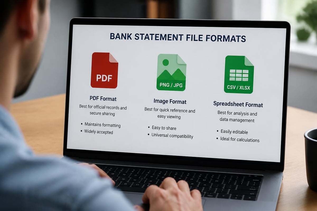 Bank statement file format types