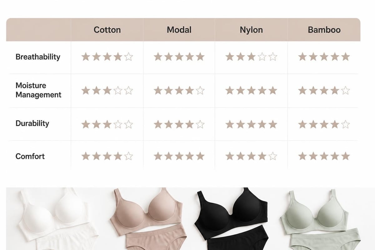 Fabric comparison chart
