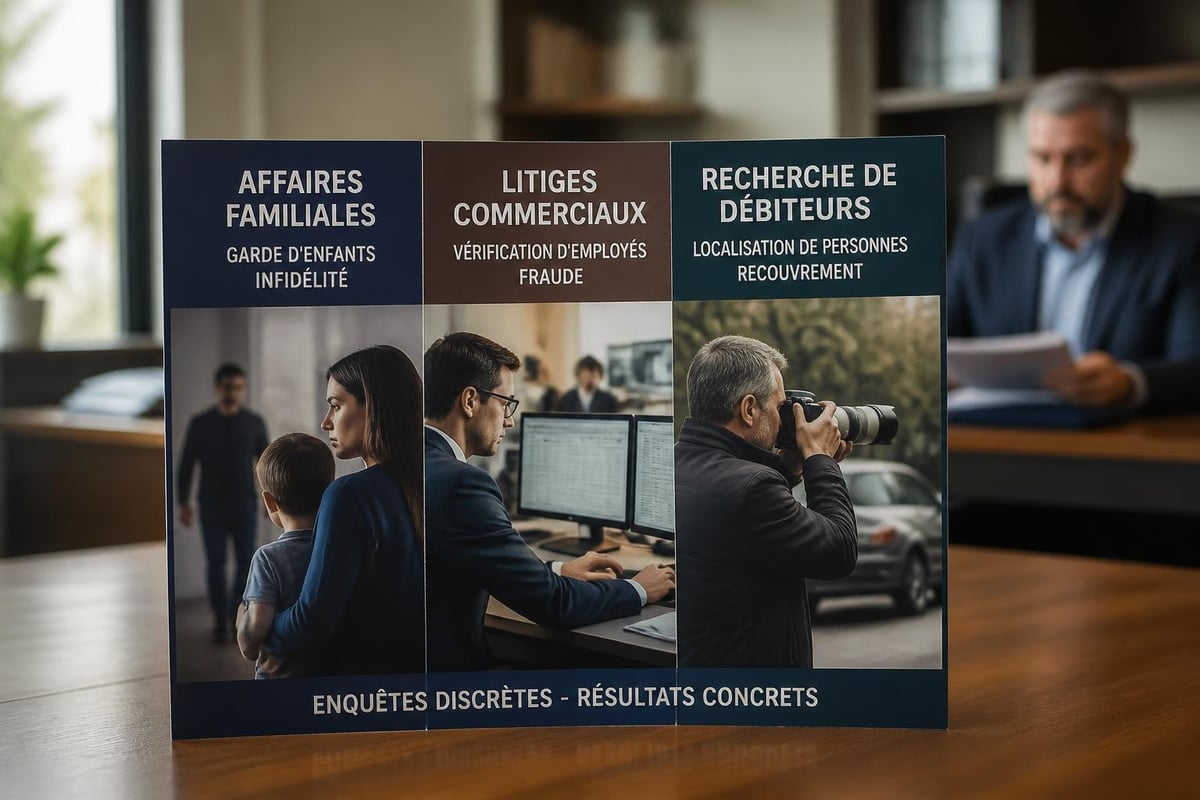 Types d'enquêtes familiales et commerciales
