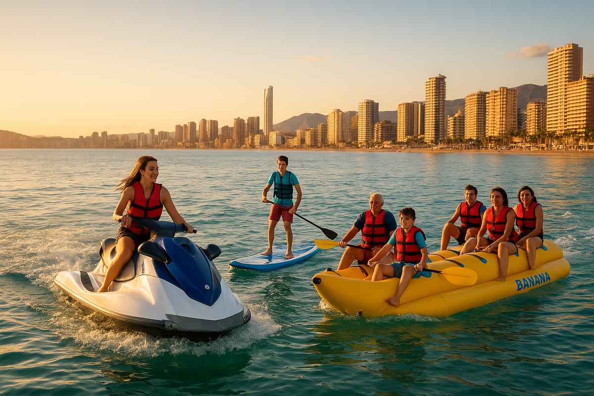 Motos de Agua Benidorm - article 8ca8484a a766 40ef 9d7 fotografia realista y de alta calidad de un grupo 0 k36wr3 Las 7 mejores actividades acuáticas en Benidorm para 2026