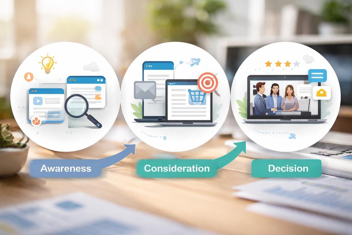 Internet marketing funnel stages