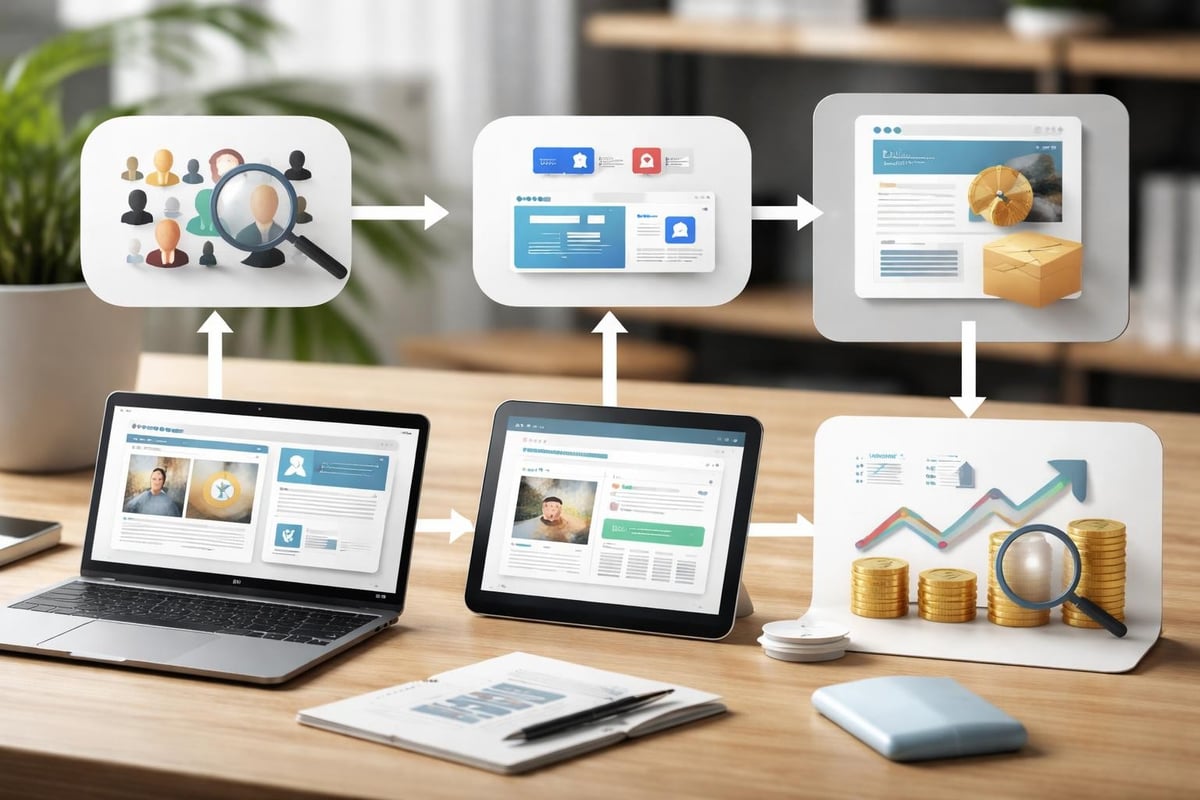 Paid advertising funnel