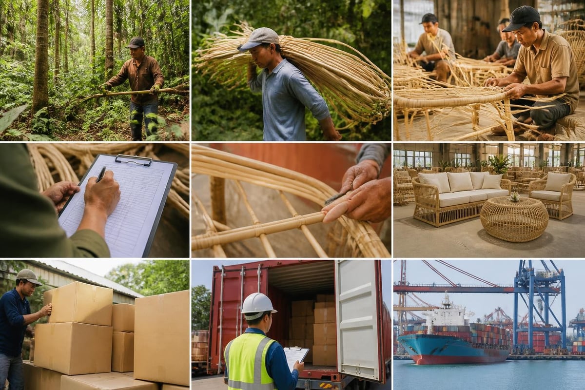 Sustainable rattan supply chain