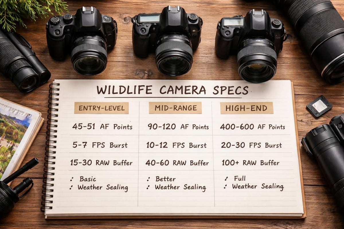 Camera features comparison