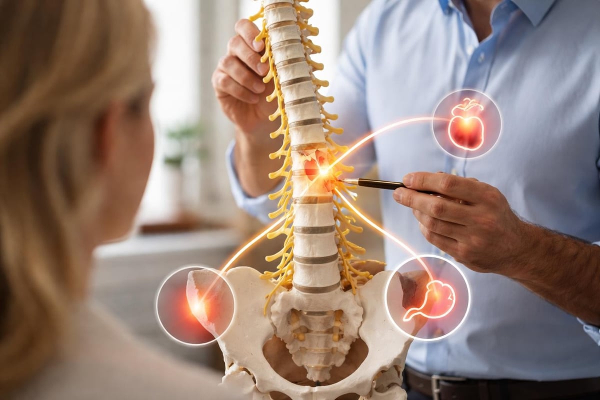 Spinal alignment and nervous system connection