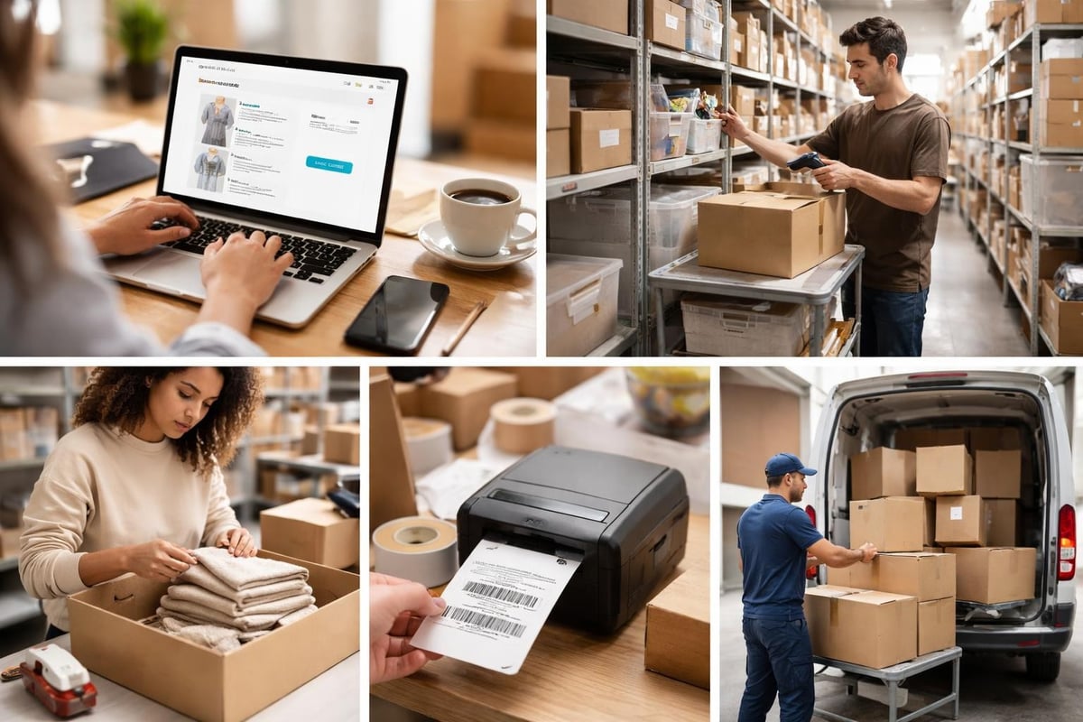 Order fulfillment workflow diagram