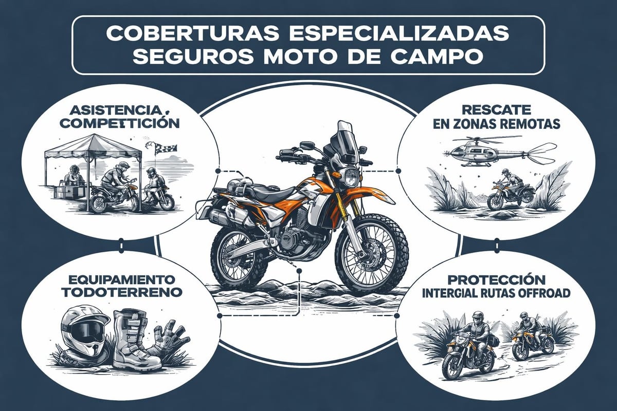 Coberturas espec&iacute;ficas motos campo