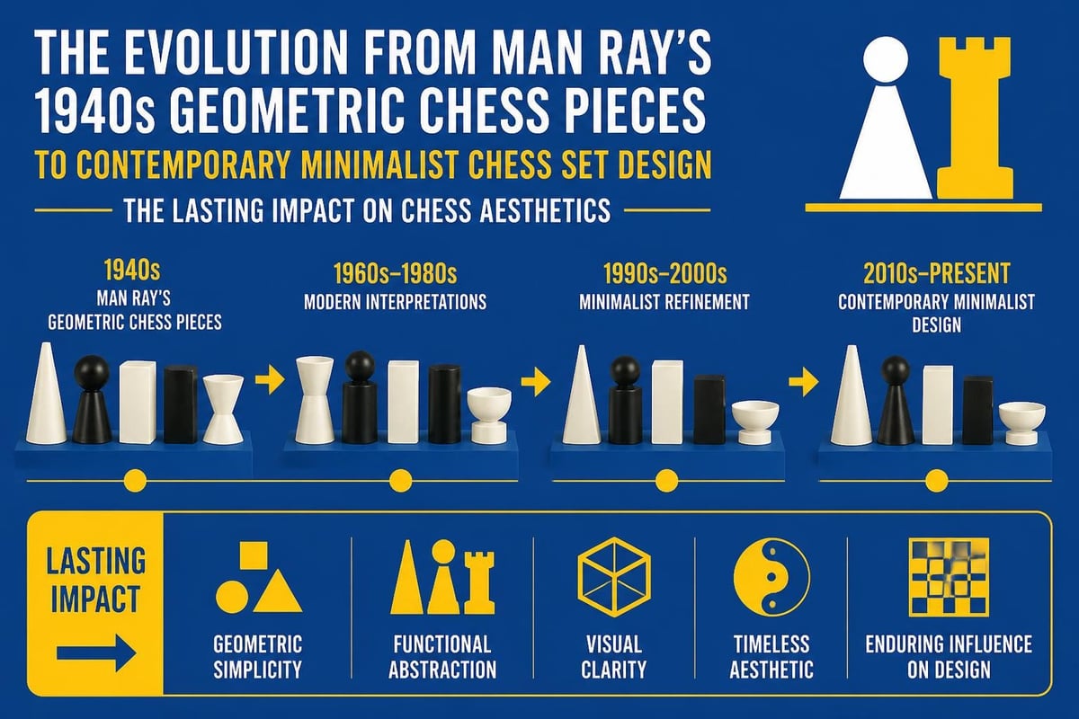 Man Ray chess set influence on modern design