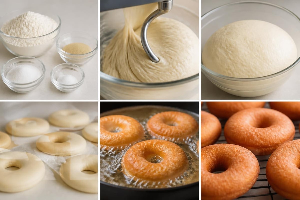 Traditional vetkoek preparation