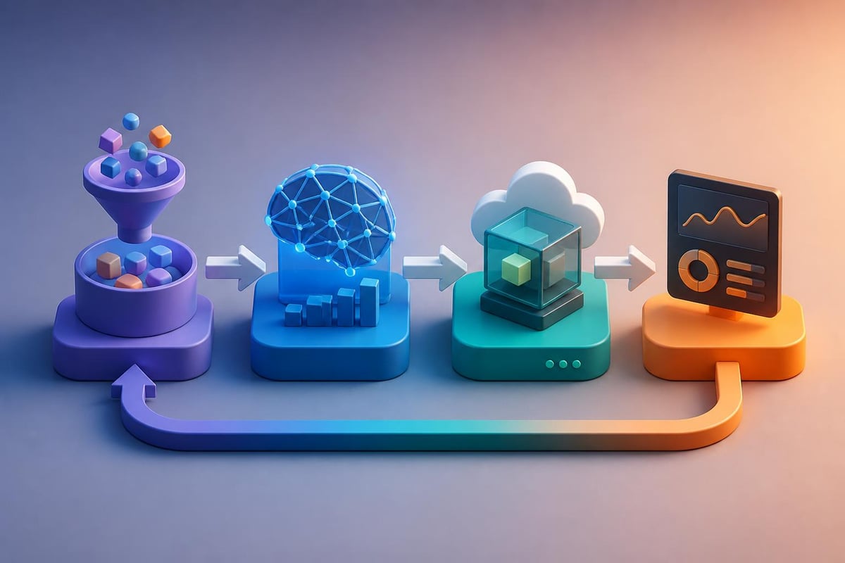 AI system architecture workflow