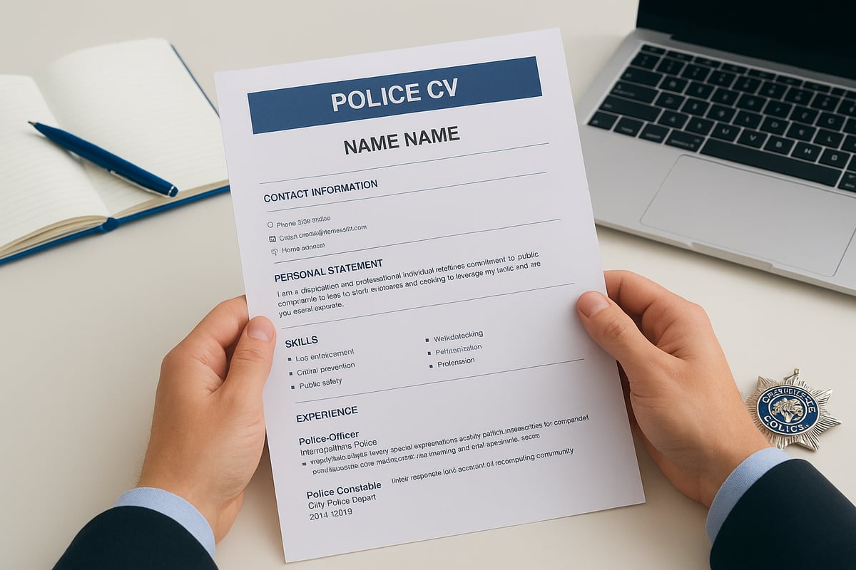 Curriculum Vitae Police Guide: Your 2026 Success Blueprint 5 Essential Sections of a Police CV: What to Include (and Avoid)