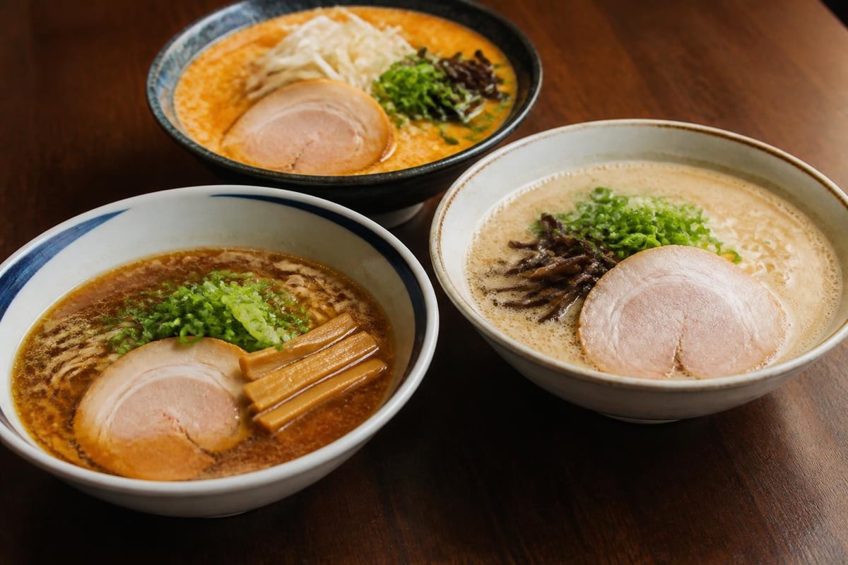 Halal ramen varieties