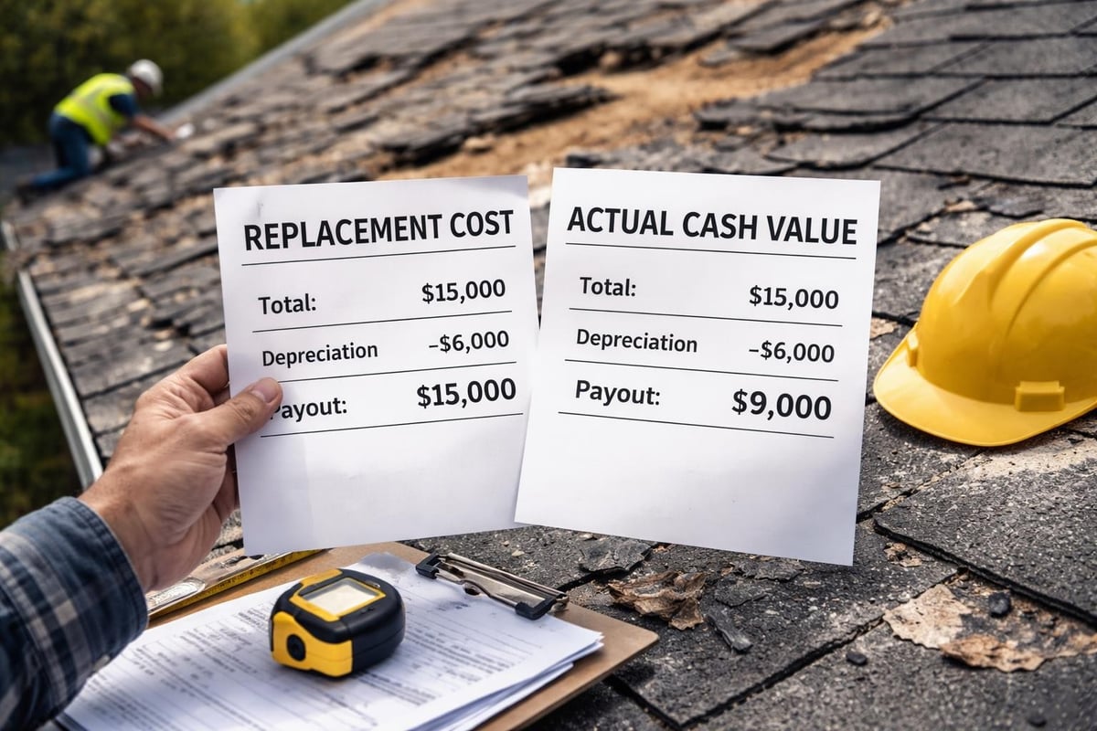 Replacement cost calculation