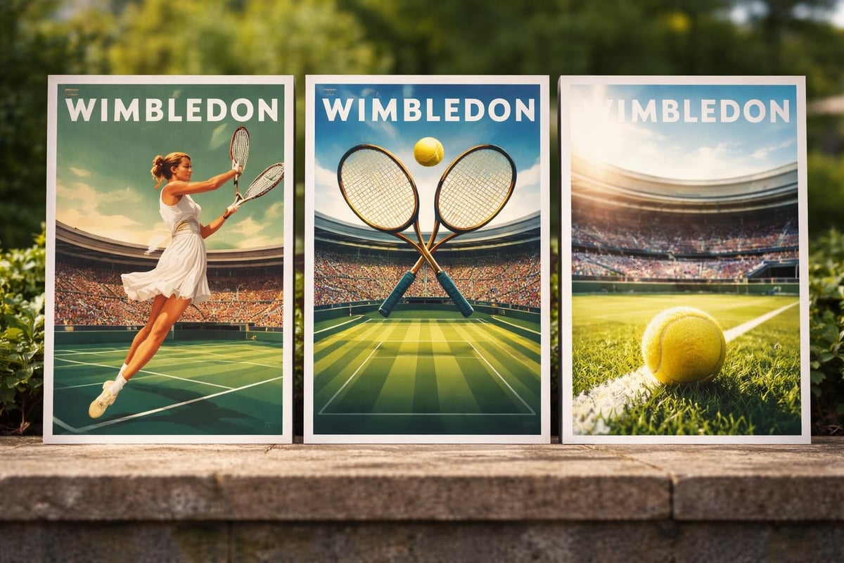 Timeline of Wimbledon poster styles