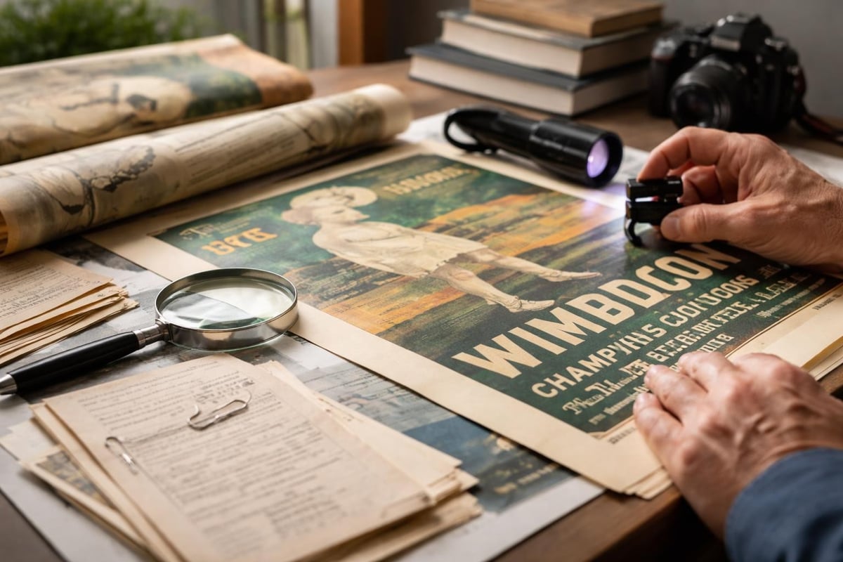 Vintage poster authentication