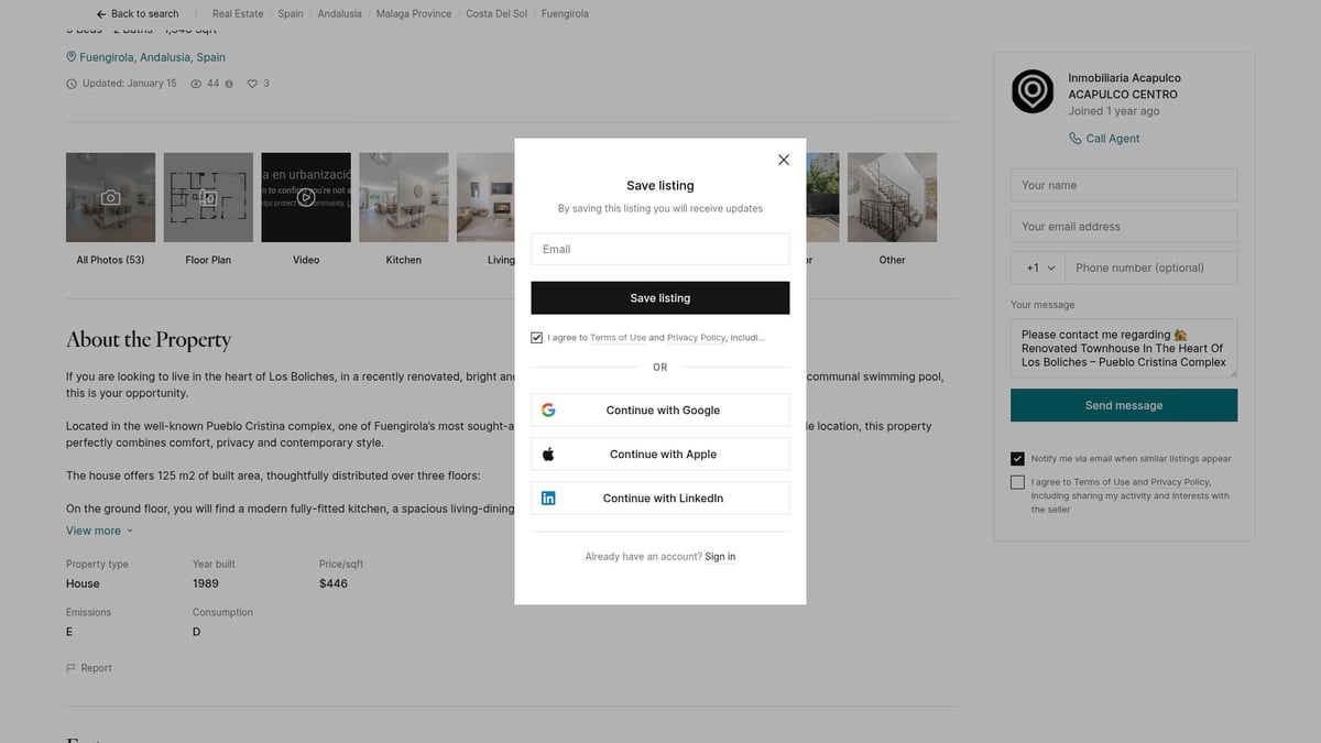 7 Best Homes for Sale in Costa del Sol in 2026 - Renovated Townhouse in Los Boliches, Fuengirola