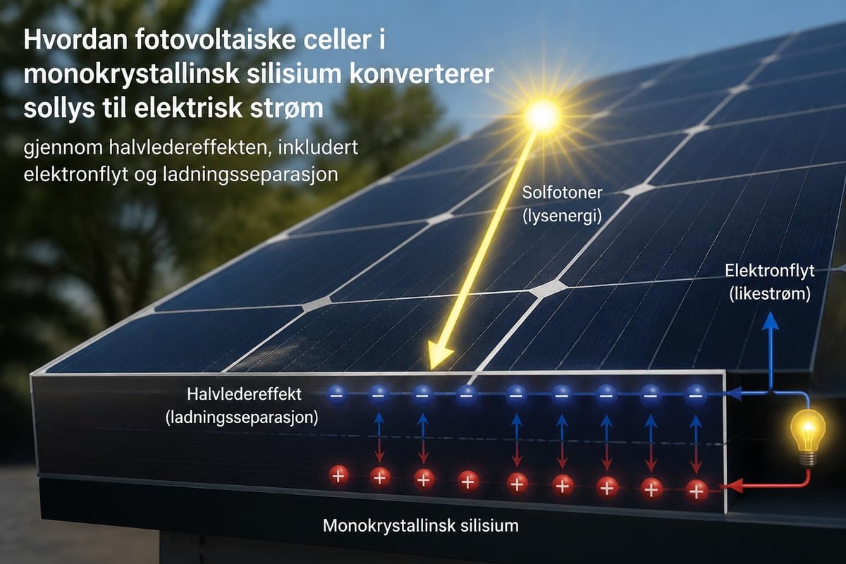 Fotovoltaisk teknologi i bærbare solcellepaneler