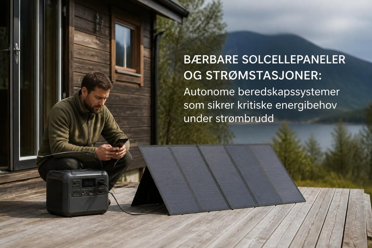 Solenergi til nødstrøm og beredskap