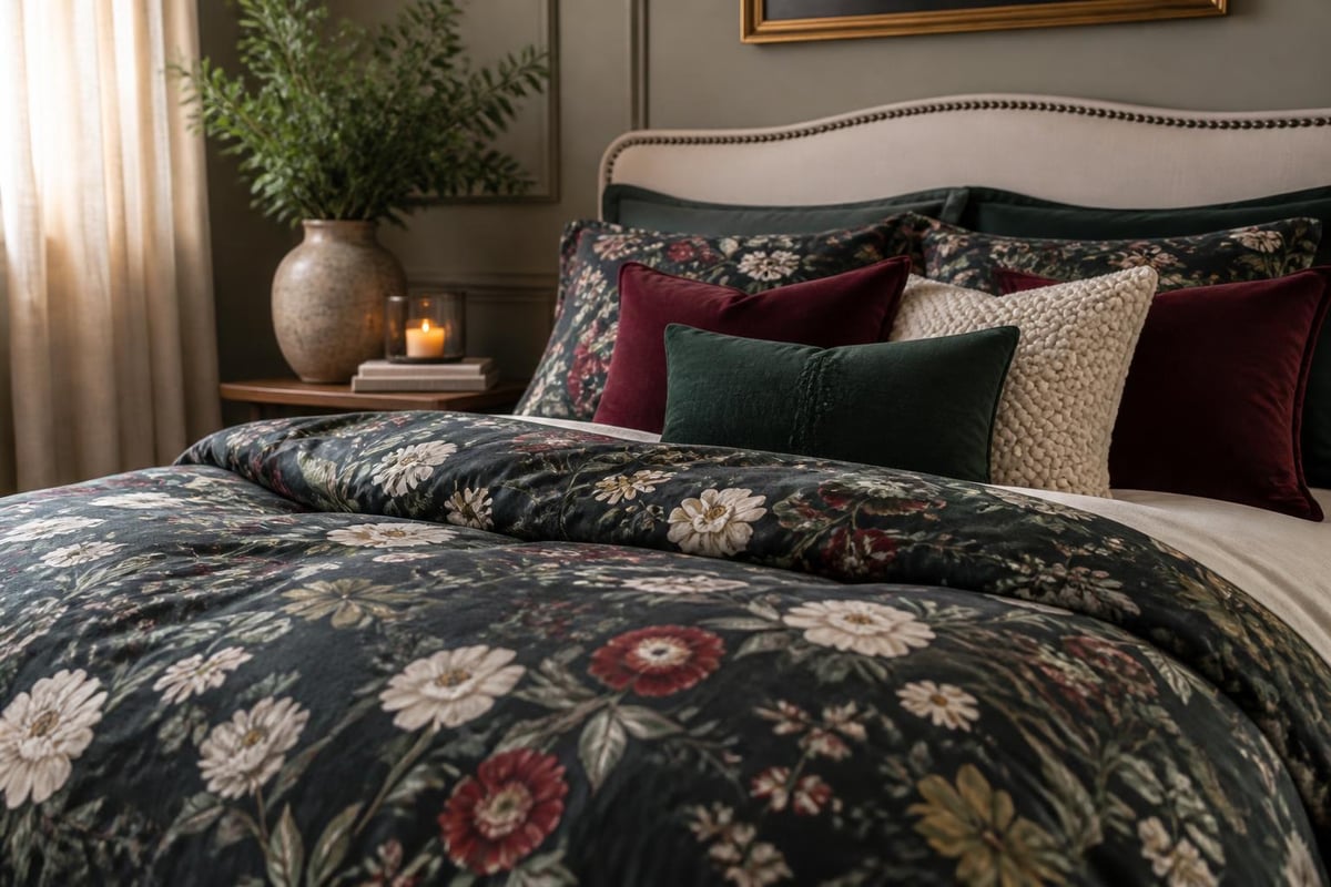 Layering festive bedding