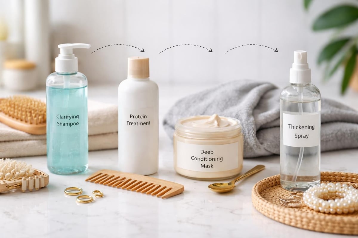 Hair treatment layering system