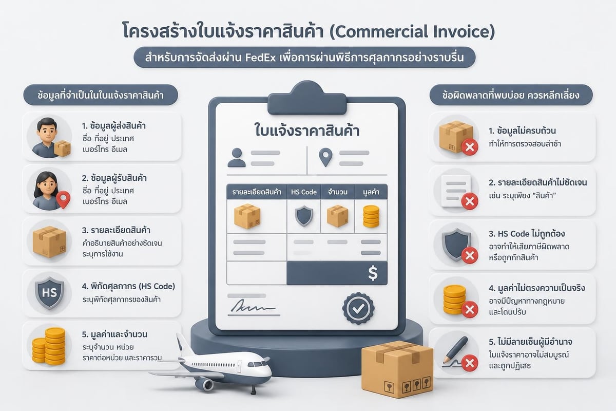 Commercial Invoice example