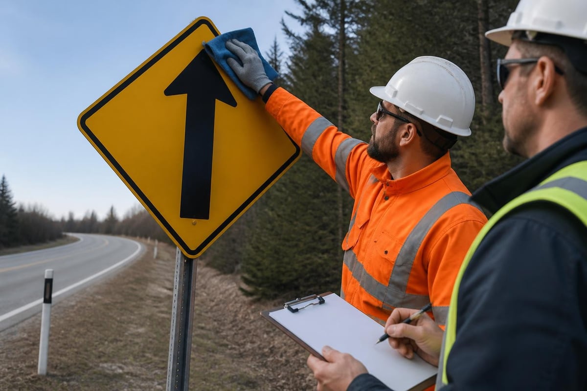 Safety sign maintenance cycle