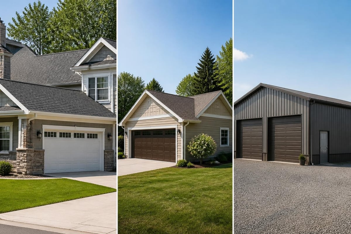 Garage construction types comparison