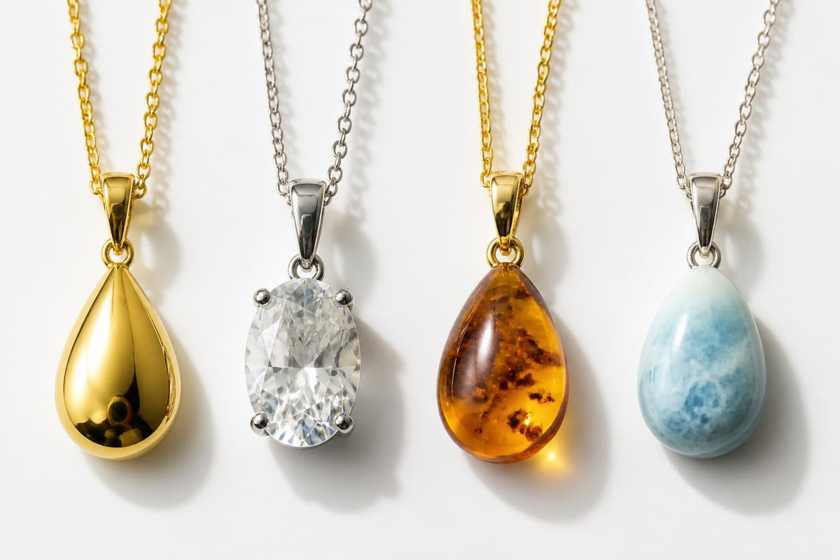 Pendant materials comparison