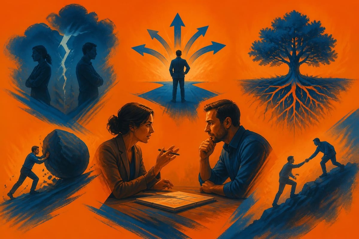 Human coaching solving complex business problems