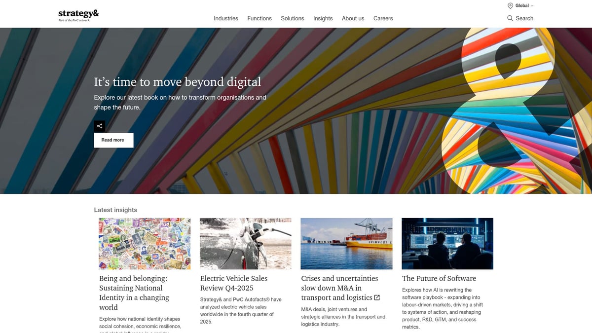 Top 8 Best Strategy Consulting Companies in 2026 - PwC Consulting Solutions/Strategy&