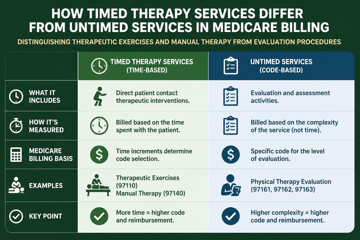 Timed versus untimed therapy services