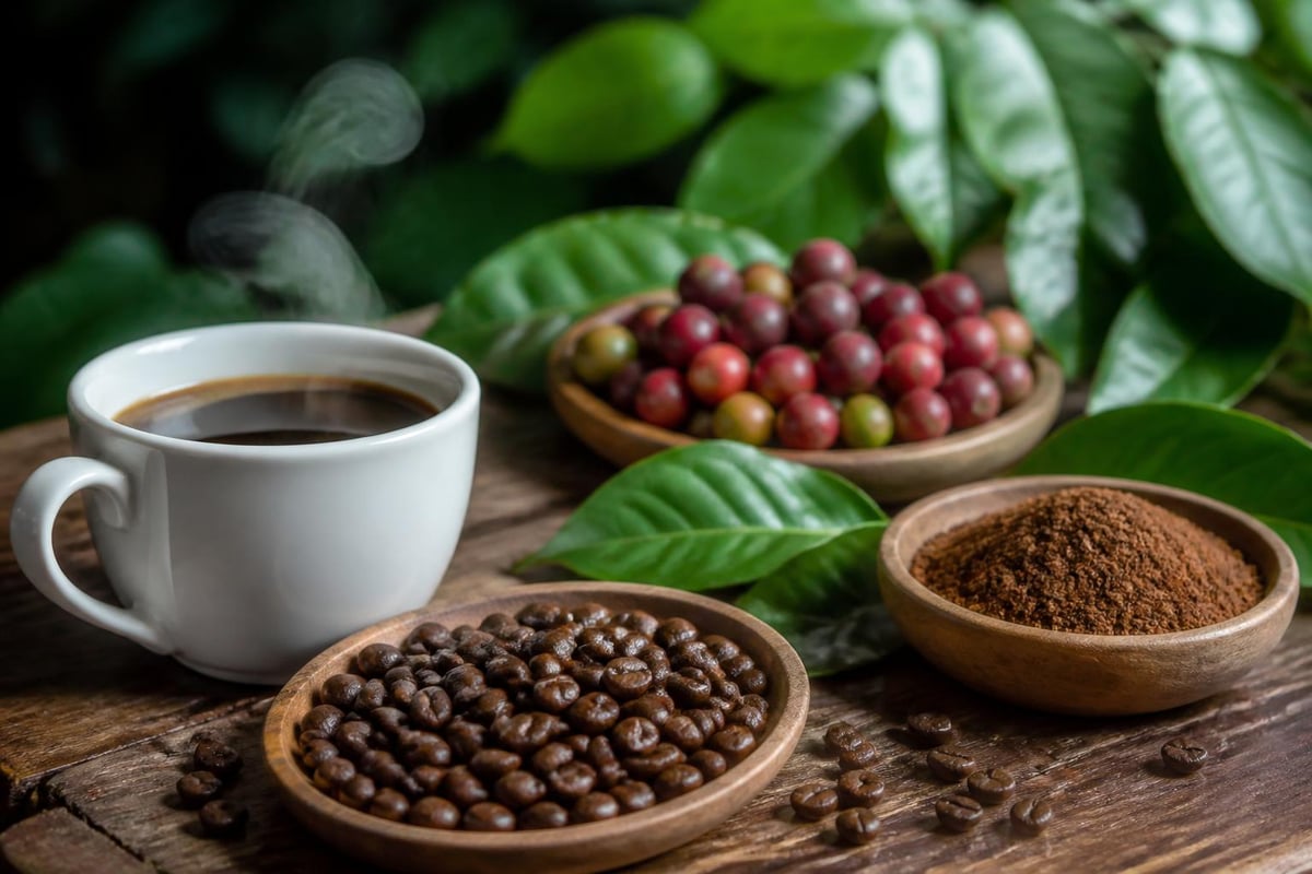 Coffee antioxidants and health compounds