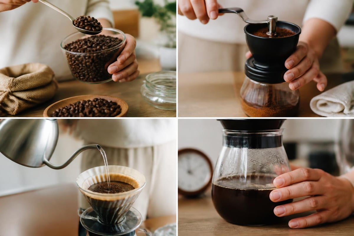 Healthy coffee preparation methods