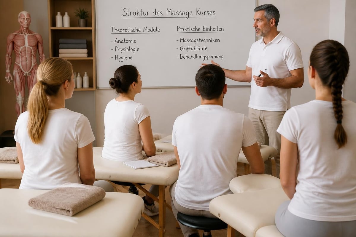 Massage Kurs Ausbildungsstruktur