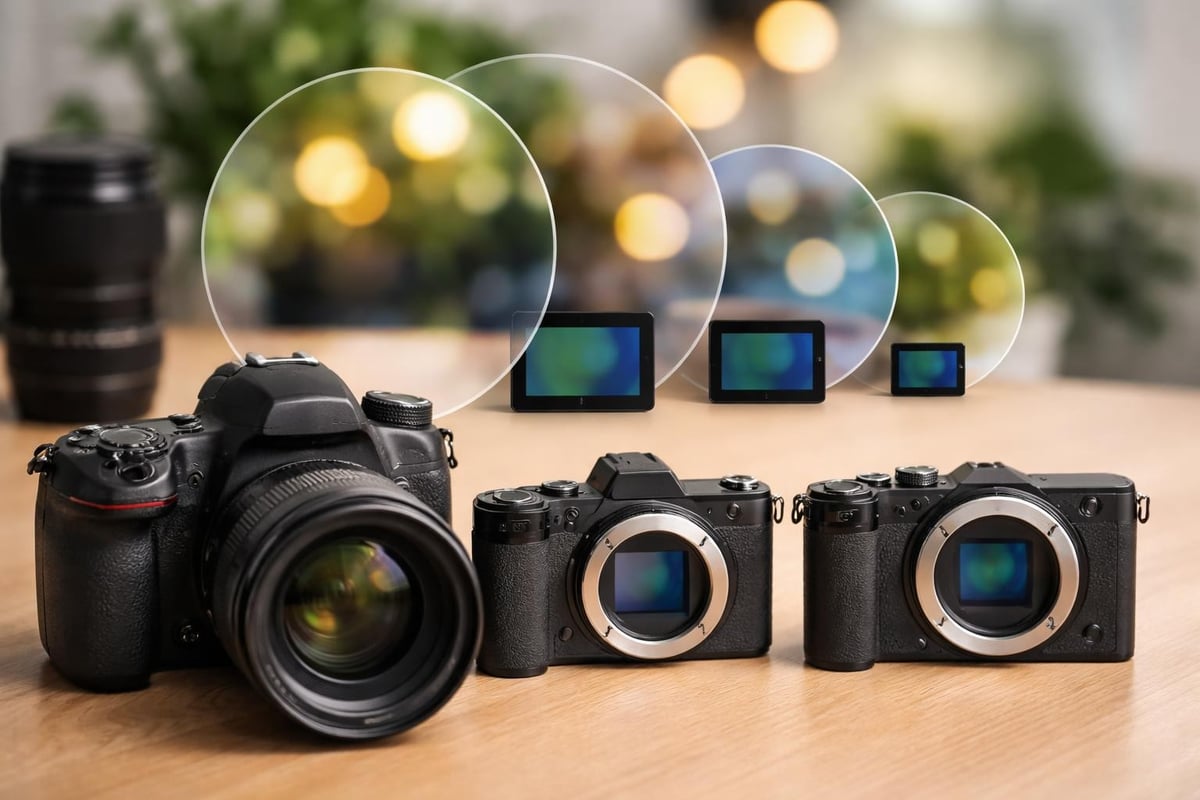 Camera sensor sizes comparison