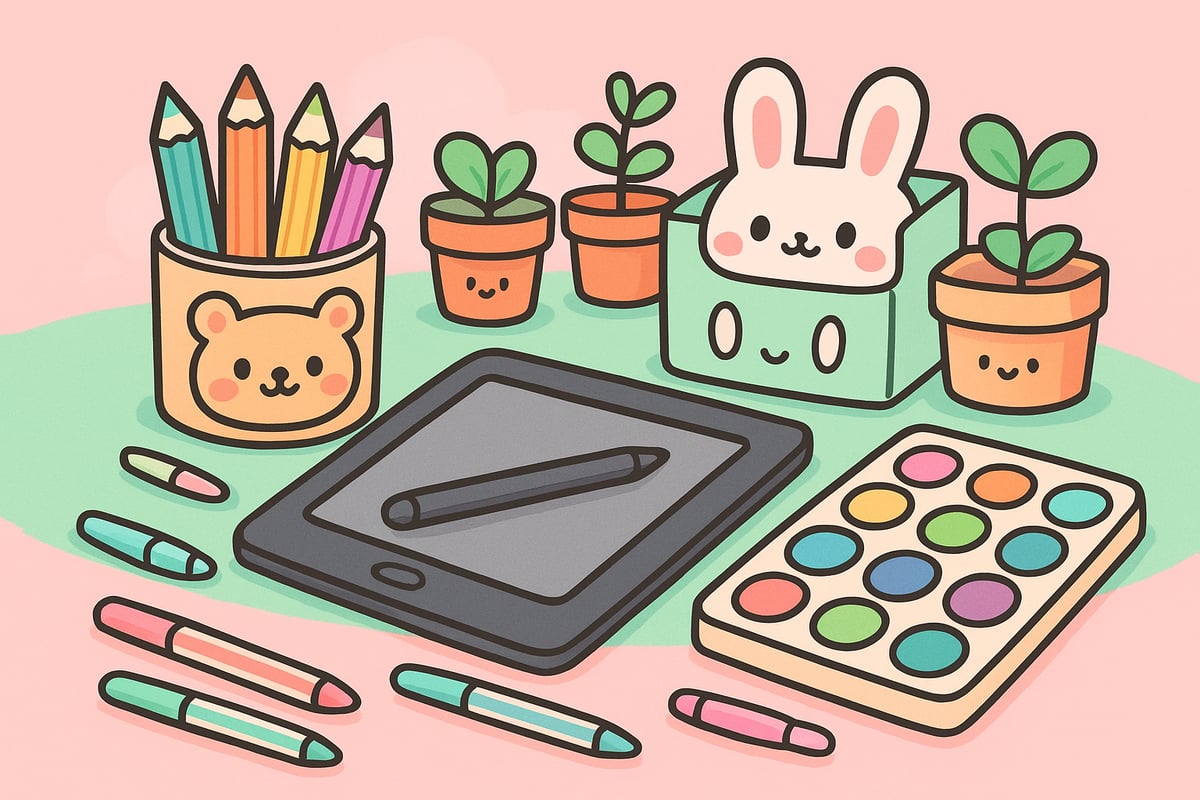 Essential Tools and Materials for Cute Coloring Drawings