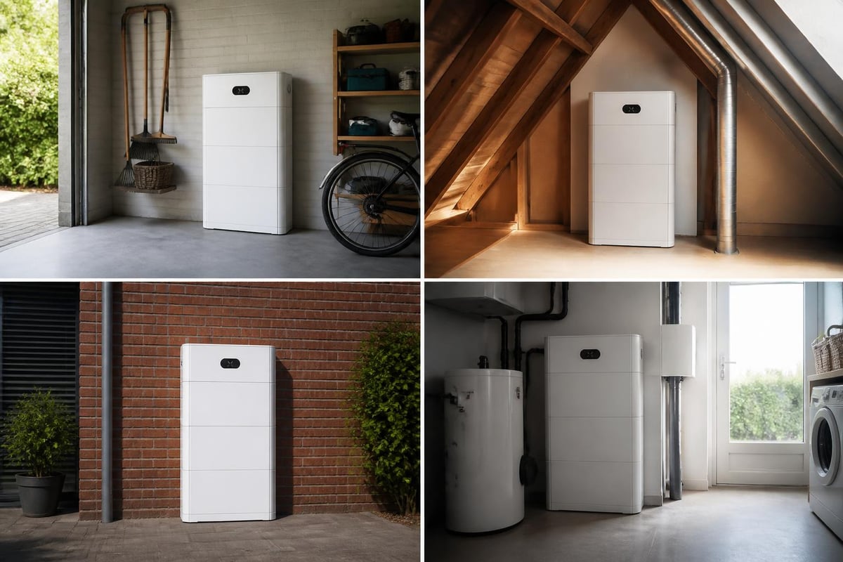 Thuisbatterij plaatsing