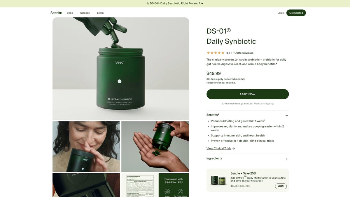 7 Best Probiotics for Women in 2026 for Gut & Immune Health - Seed DS-01 Daily Synbiotic