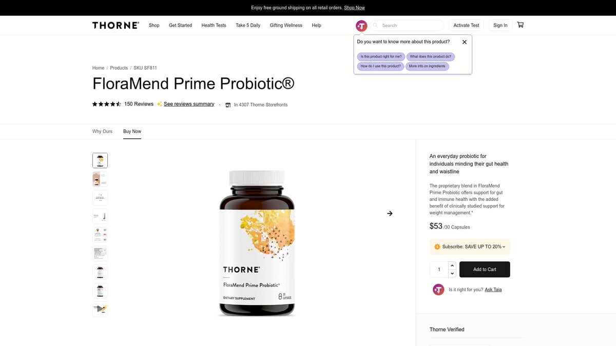 7 Best Probiotics for Women in 2026 for Gut & Immune Health - Thorne FloraMend Prime Probiotic