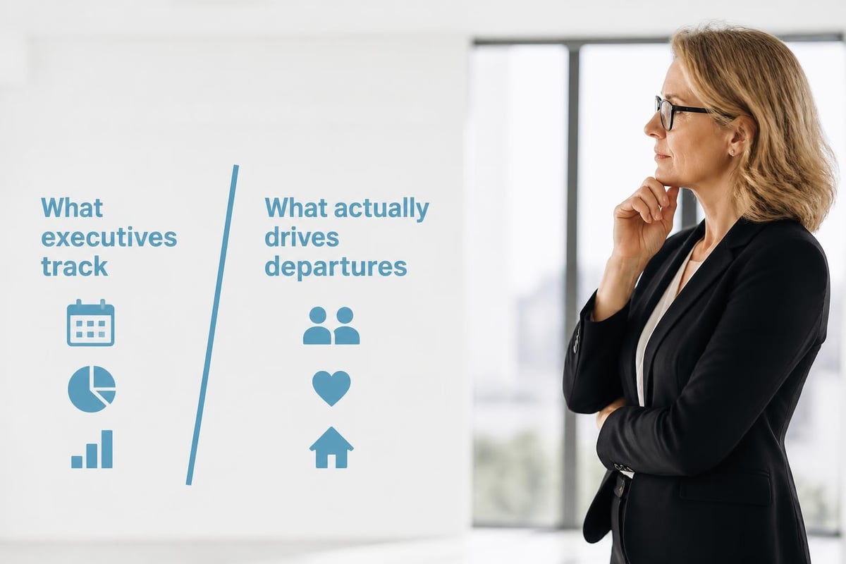 Retention metrics versus actual turnover drivers