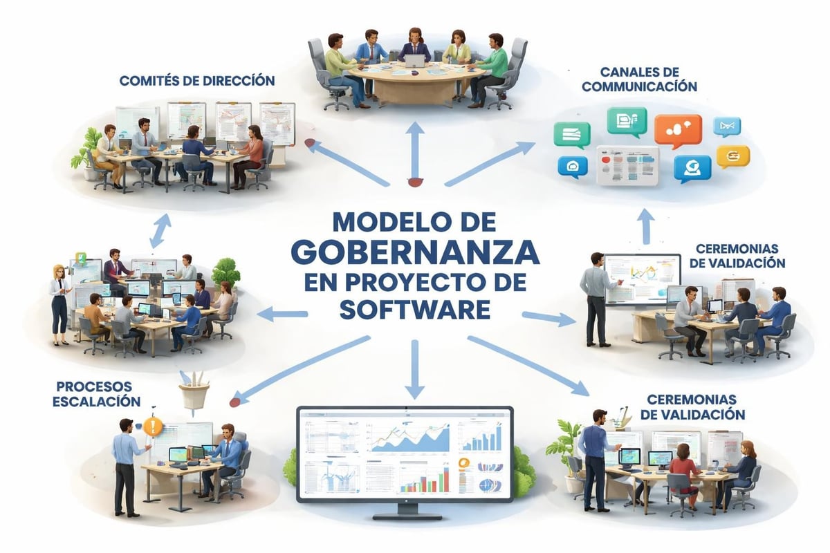 Estructura de gobernanza en proyectos de software